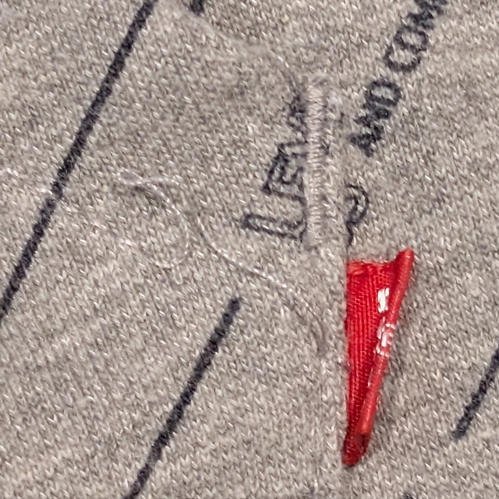 Levi's Gray Hoodie with Red Logo Patch - Picture 3 of 3
